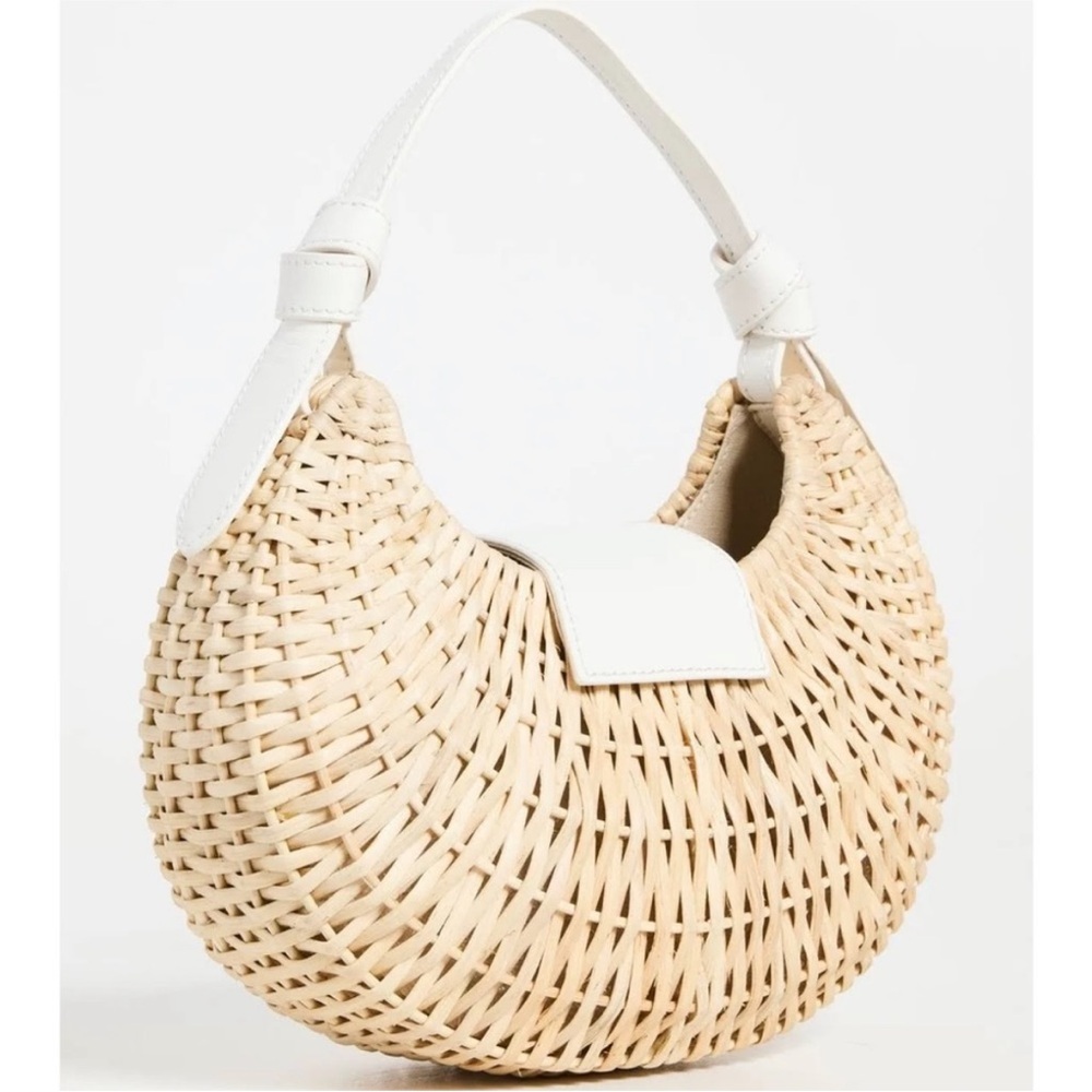 Poolside Le Croissant Rattan Shoulder Bag - Tags Included - Picture 14 of 14